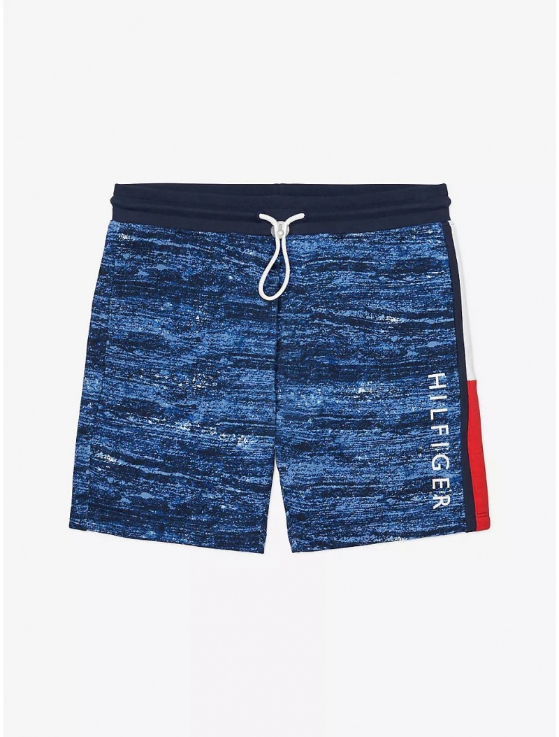 Tommy Hilfiger Hilfiger Sweatshort Bottoms Blue Multi | 6138-MHAYU