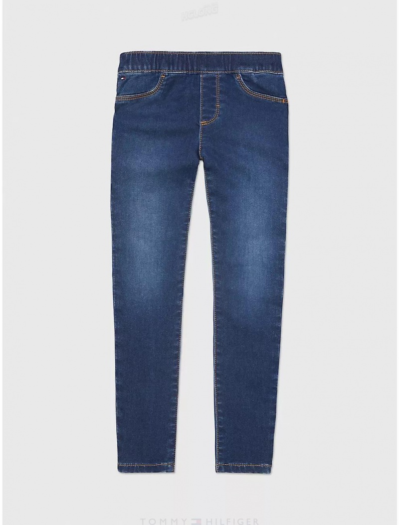 Tommy Hilfiger Jegging Fit Jean Bottoms Dark Wash | 7923-XBGKJ