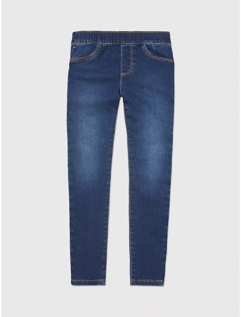 Tommy Hilfiger Jegging Fit Jean Bottoms Dark Wash | 7923-XBGKJ