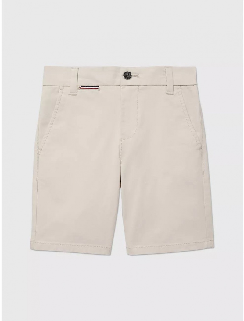 Tommy Hilfiger Kids\' Chino Short Shorts Sand Khaki | 9470-GFAOW