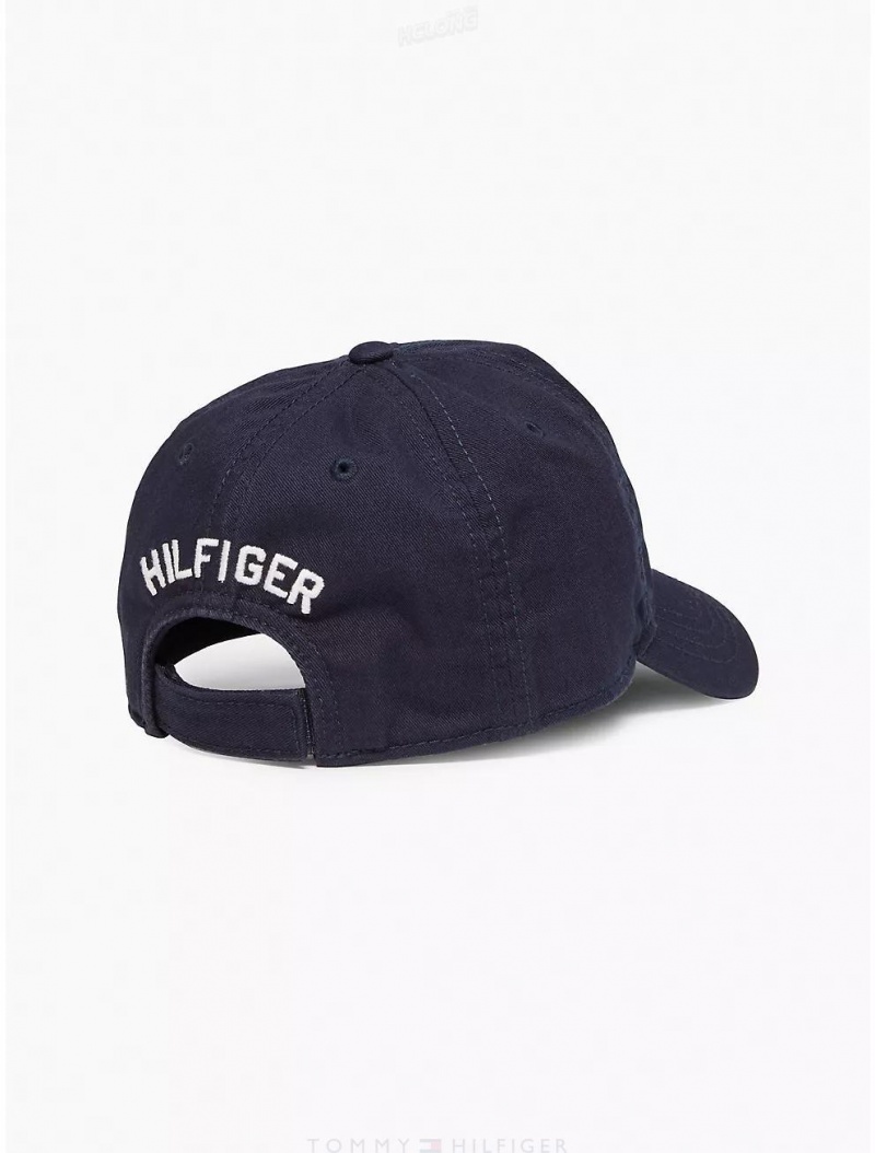 Tommy Hilfiger Kids' Flag Baseball Cap Hats Sky Captain | 0531-NRBSP