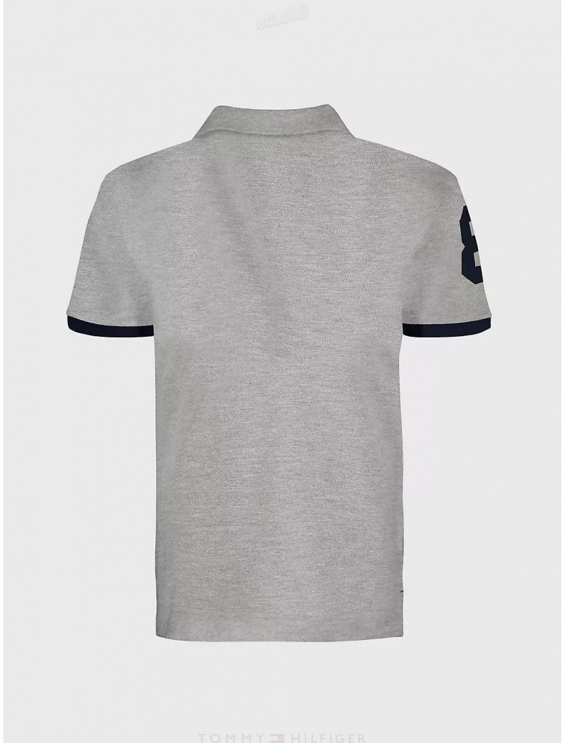 Tommy Hilfiger Kids' H Polo Polos Grey Heather | 3790-AMSGE