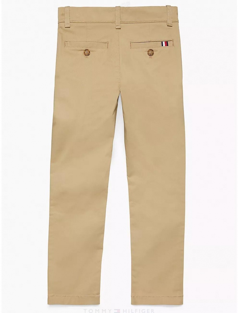 Tommy Hilfiger Kids' Solid Chino Pants Cornstalk | 2103-EAMWO