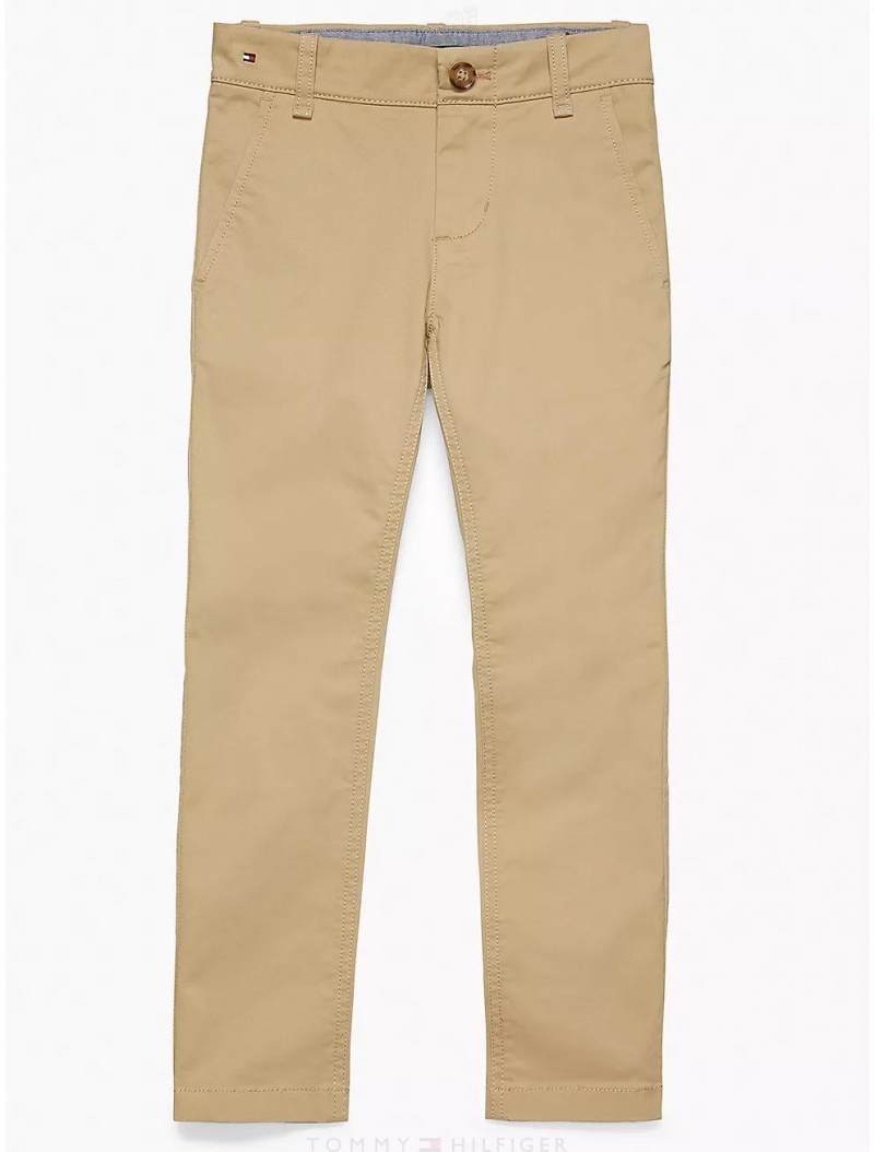 Tommy Hilfiger Kids' Solid Chino Pants Cornstalk | 2103-EAMWO