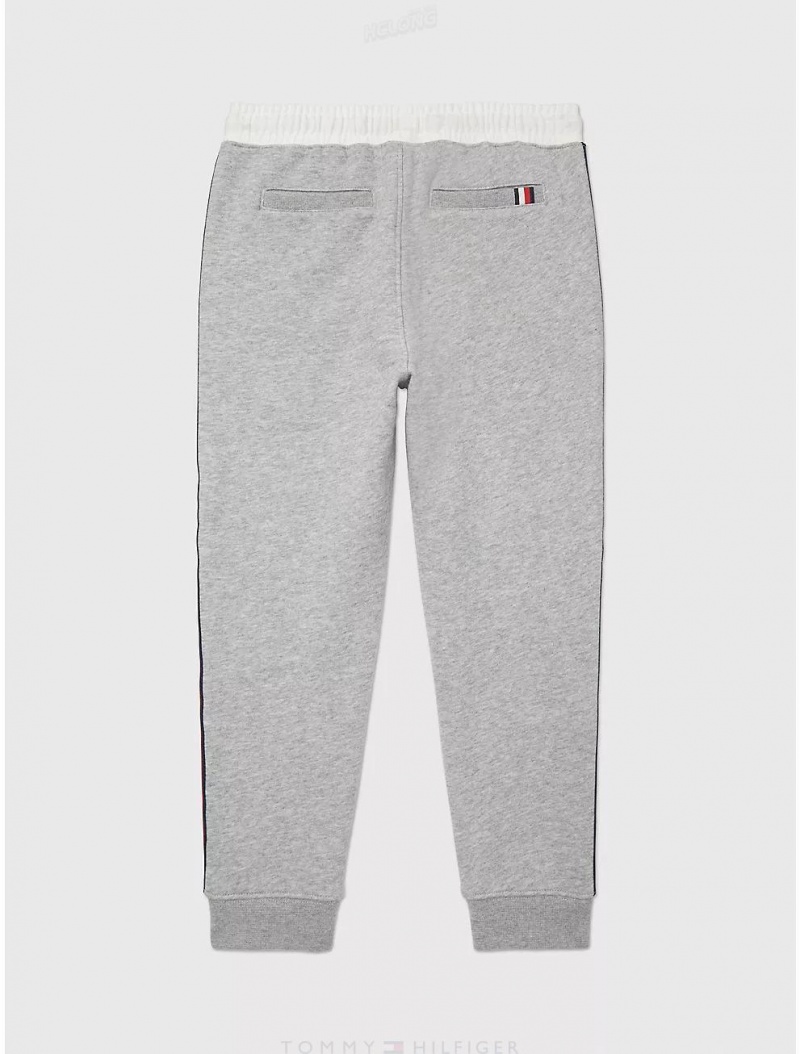 Tommy Hilfiger Kids' Solid Jogger Pants B14b Grey Heather | 7910-WHCUE