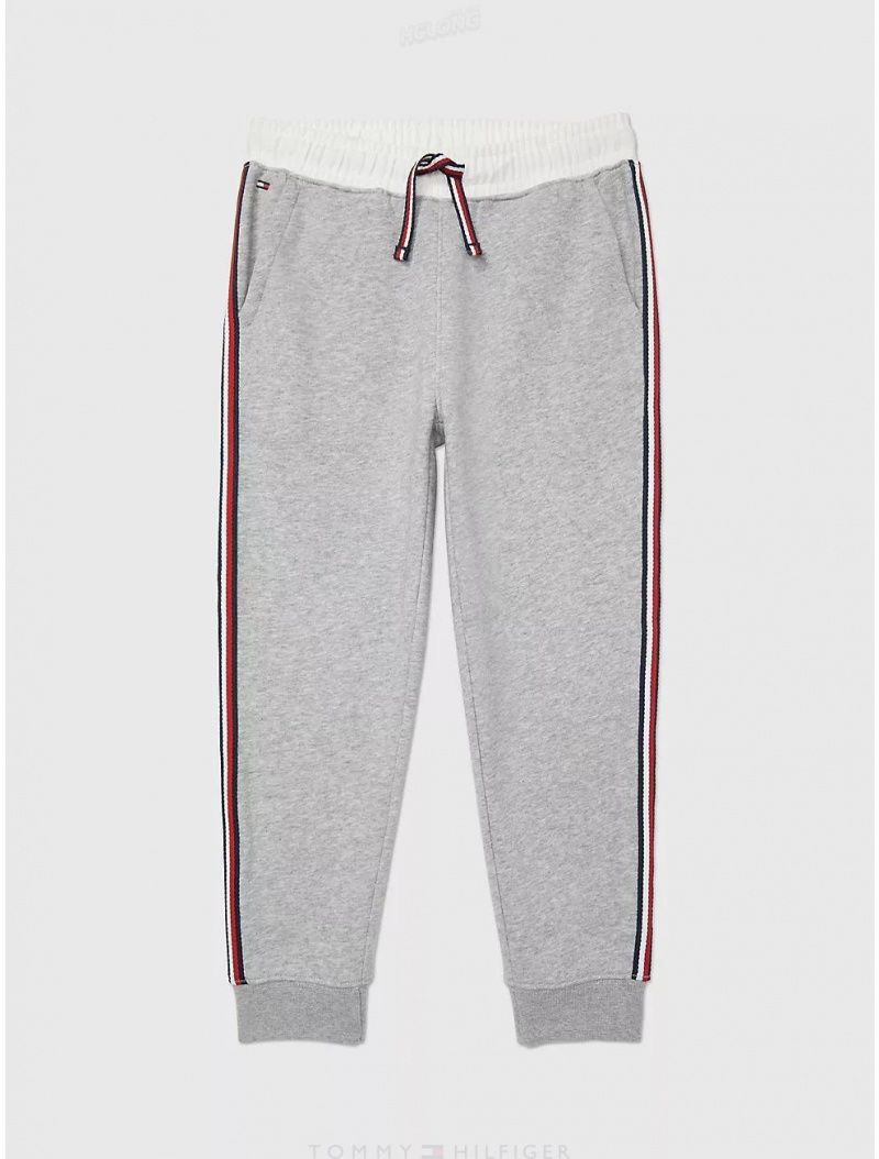 Tommy Hilfiger Kids' Solid Jogger Pants B14b Grey Heather | 7910-WHCUE