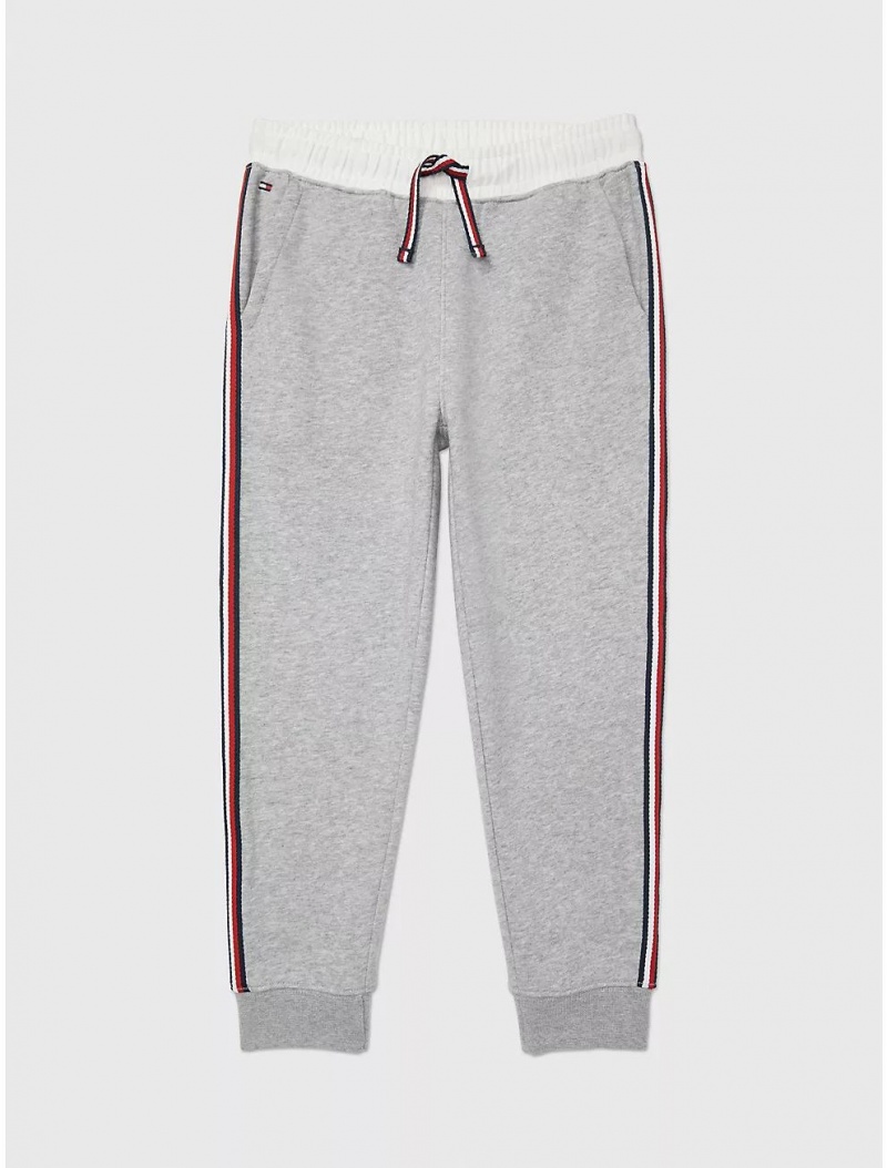 Tommy Hilfiger Kids\' Solid Jogger Pants B14b Grey Heather | 7910-WHCUE