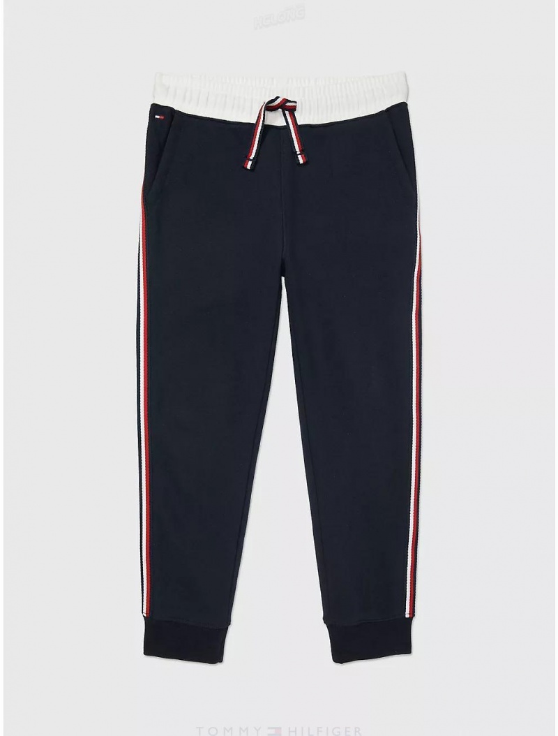 Tommy Hilfiger Kids' Solid Jogger Pants Desert Sky | 5619-KDMQX