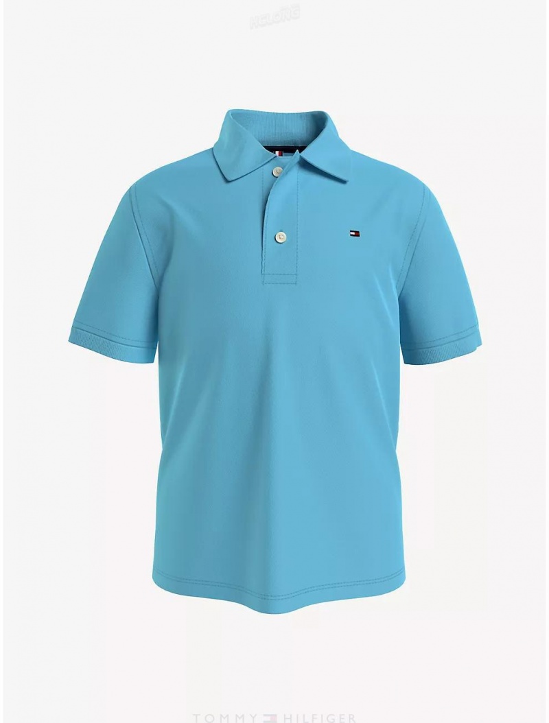 Tommy Hilfiger Kids' Stretch Cotton Polo Polos Bachelor Button | 2940-DCHMW