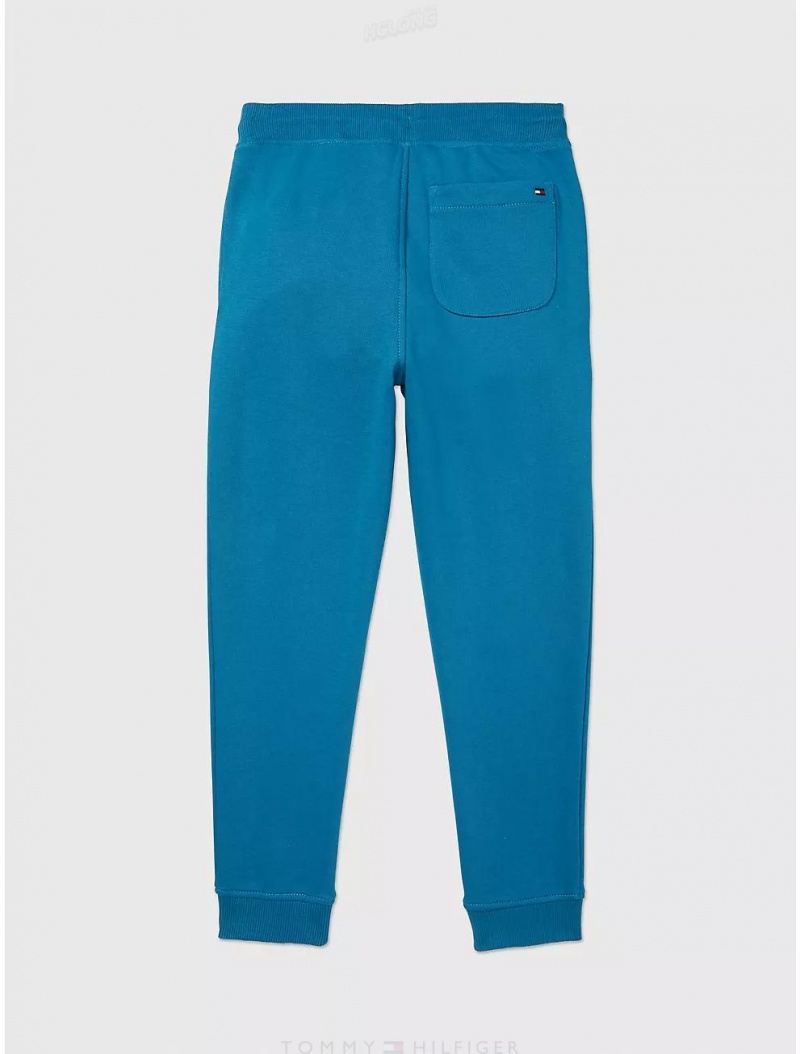 Tommy Hilfiger Kids' Tommy Logo Sweatpant Pants Blue Craze | 5498-HFLUM