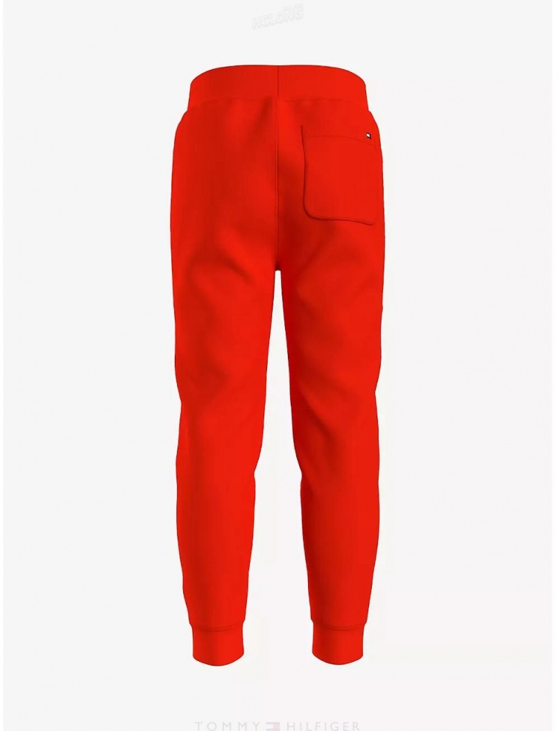 Tommy Hilfiger Kids' Tommy Logo Sweatpant Pants Acid Orange | 5416-TLVHQ