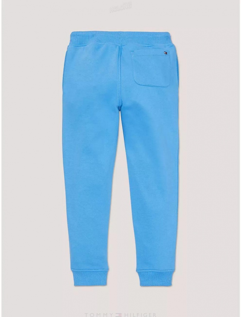 Tommy Hilfiger Kids' Tommy Logo Sweatpant Pants Aegean Ocean | 4965-OWYAS