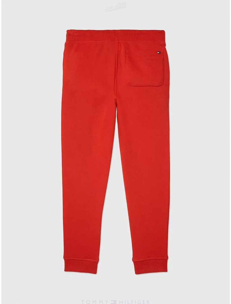 Tommy Hilfiger Kids' Tommy Logo Sweatpant Pants Blush Red | 4316-OYIDK