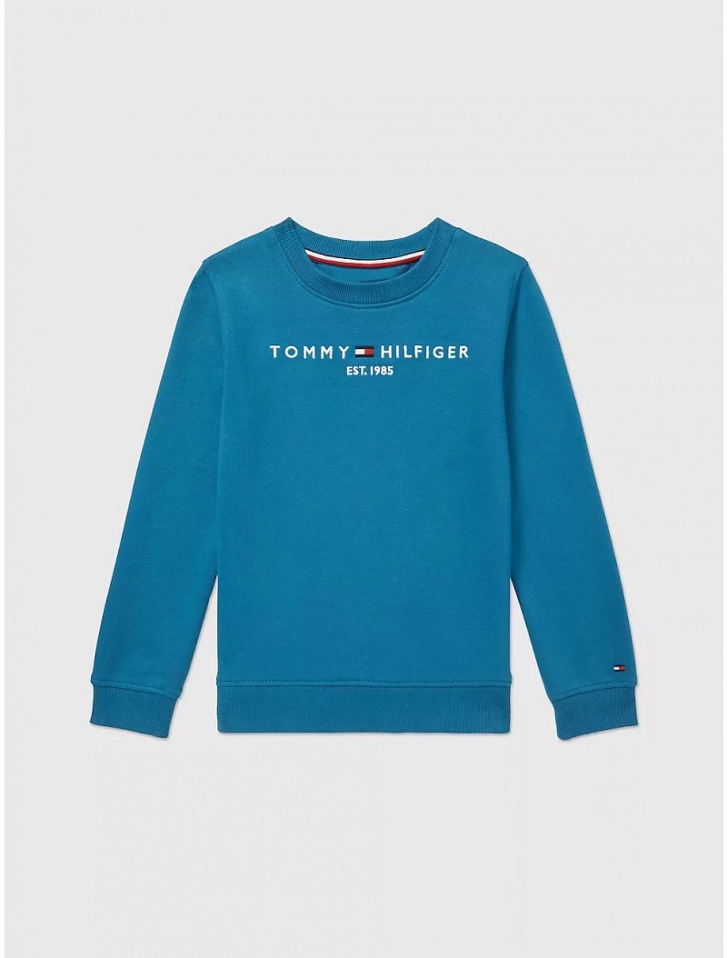 Tommy Hilfiger Kids\' Tommy Logo Sweatshirt Sweatshirts & Sweaters Blue Craze | 0314-TVARS