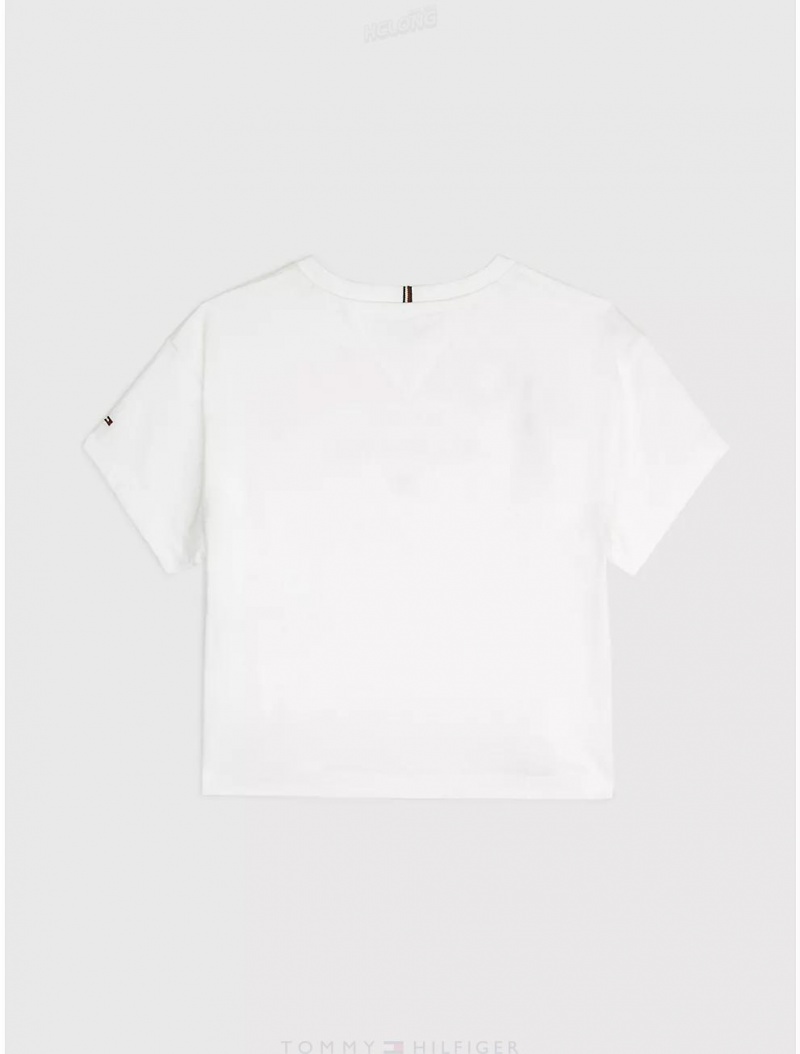 Tommy Hilfiger Kids' Tommy NYC T-Shirt T-Shirts White | 3591-YKIGB