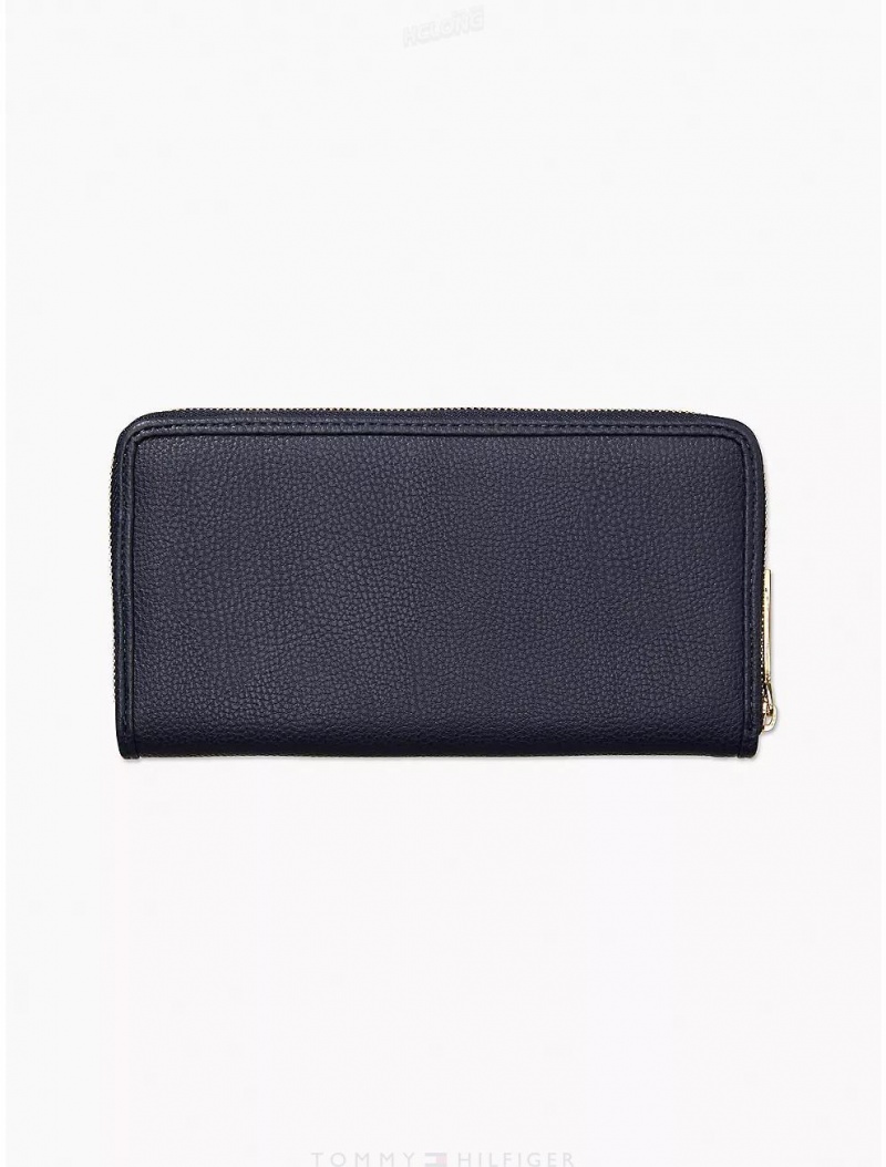 Tommy Hilfiger Large Zip Wallet Wallets Sky Captain | 4951-USNHT