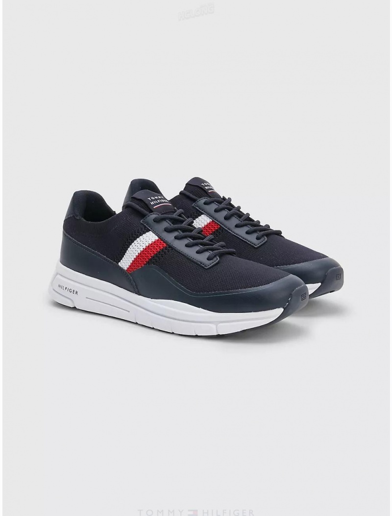 Tommy Hilfiger Lightweight Knit Sneaker Shoes Desert Sky | 9703-KWYSP