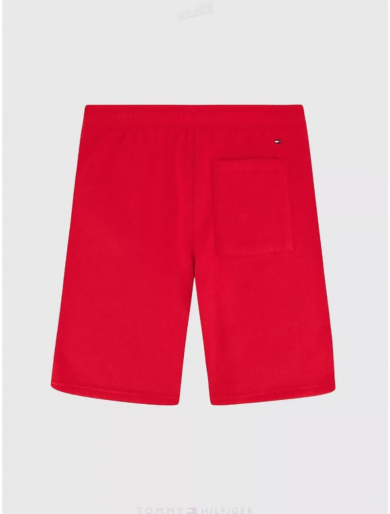 Tommy Hilfiger Little Kids' Signature Knit Short Shorts Tommy Red | 4609-QWYUS