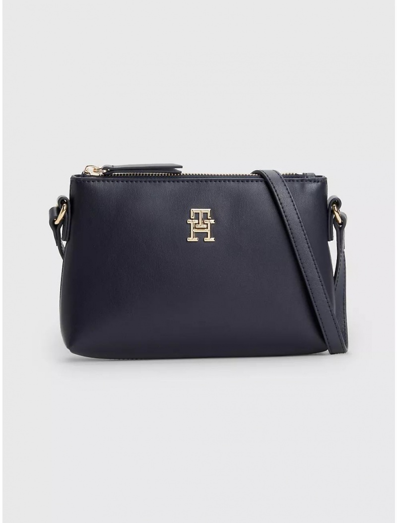 Tommy Hilfiger Logo Crossbody Bag Bags Space Blue | 8462-MGRNB