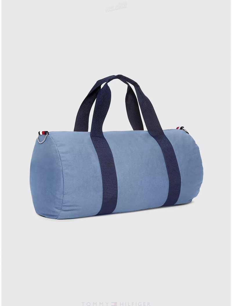 Tommy Hilfiger Logo Duffle Bag Bags Daybreak Blue | 5179-FLIYA