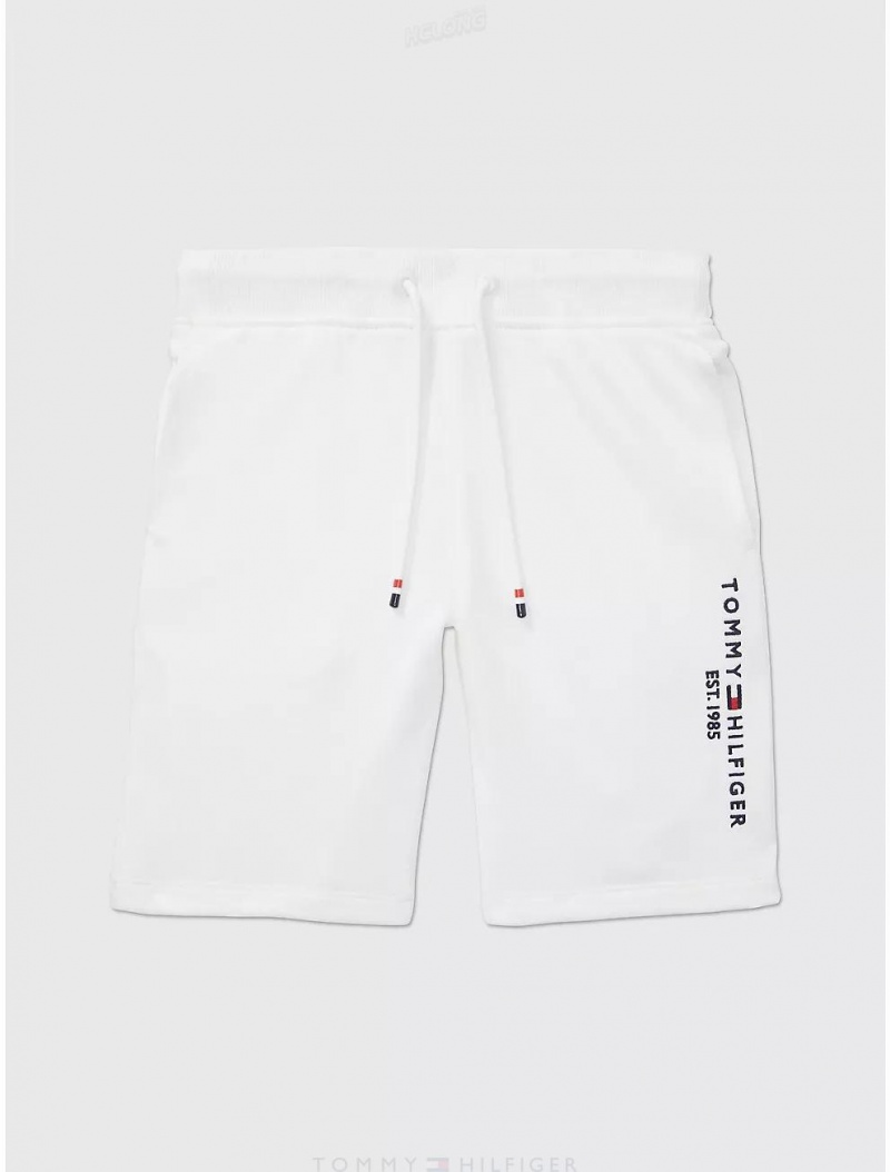 Tommy Hilfiger Logo Short Bottoms Fresh White | 7316-HAIQW