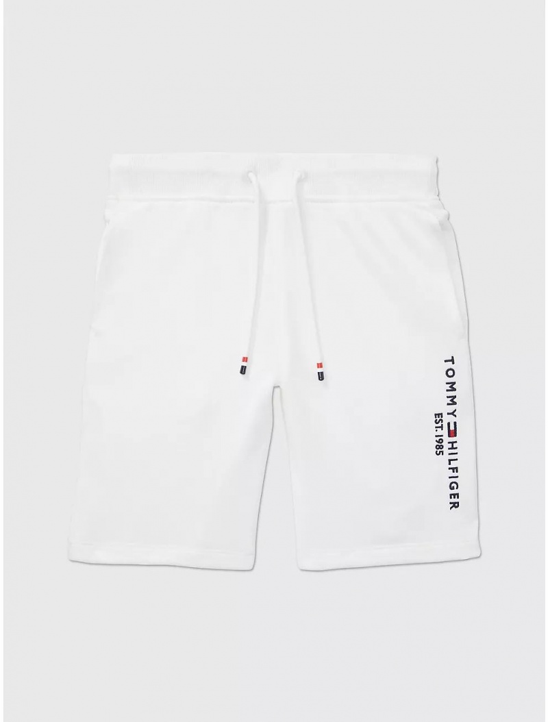 Tommy Hilfiger Logo Short Bottoms Fresh White | 7316-HAIQW