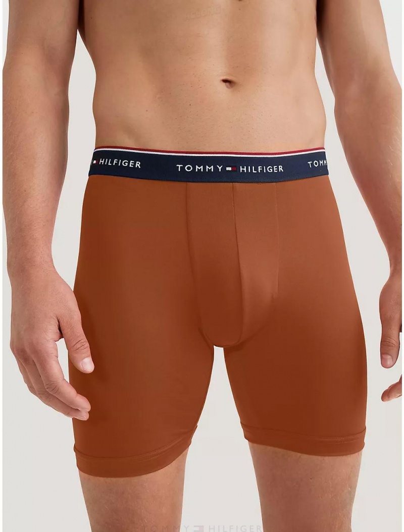 Tommy Hilfiger Microfiber Boxer Brief 3-Pack Underwear Arabian Spice | 1564-FIRWP