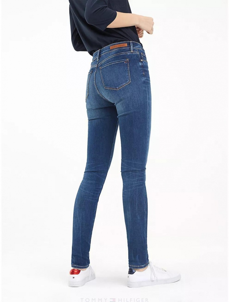 Tommy Hilfiger Mid Rise Ultra Skinny Stretch Jean Jeans Doreen | 0982-WZXLN