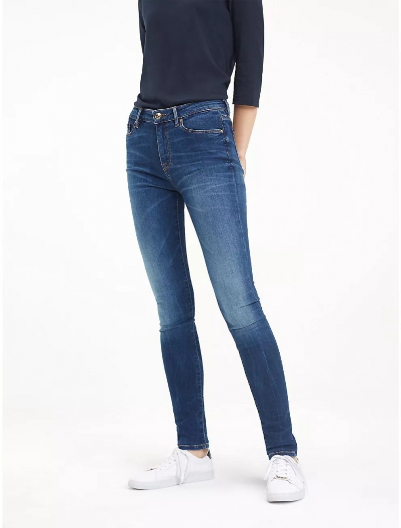 Tommy Hilfiger Mid Rise Ultra Skinny Stretch Jean Jeans Doreen | 0982-WZXLN