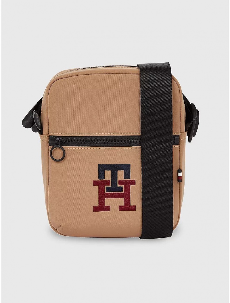 Tommy Hilfiger Mini TH Reporter Bags Countryside Khaki | 2573-WDZLU