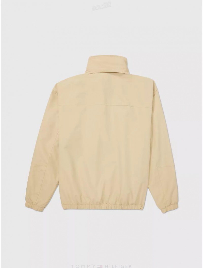 Tommy Hilfiger Modern Windbreaker Jackets + Coats Gentle Gold | 3018-LHWPF