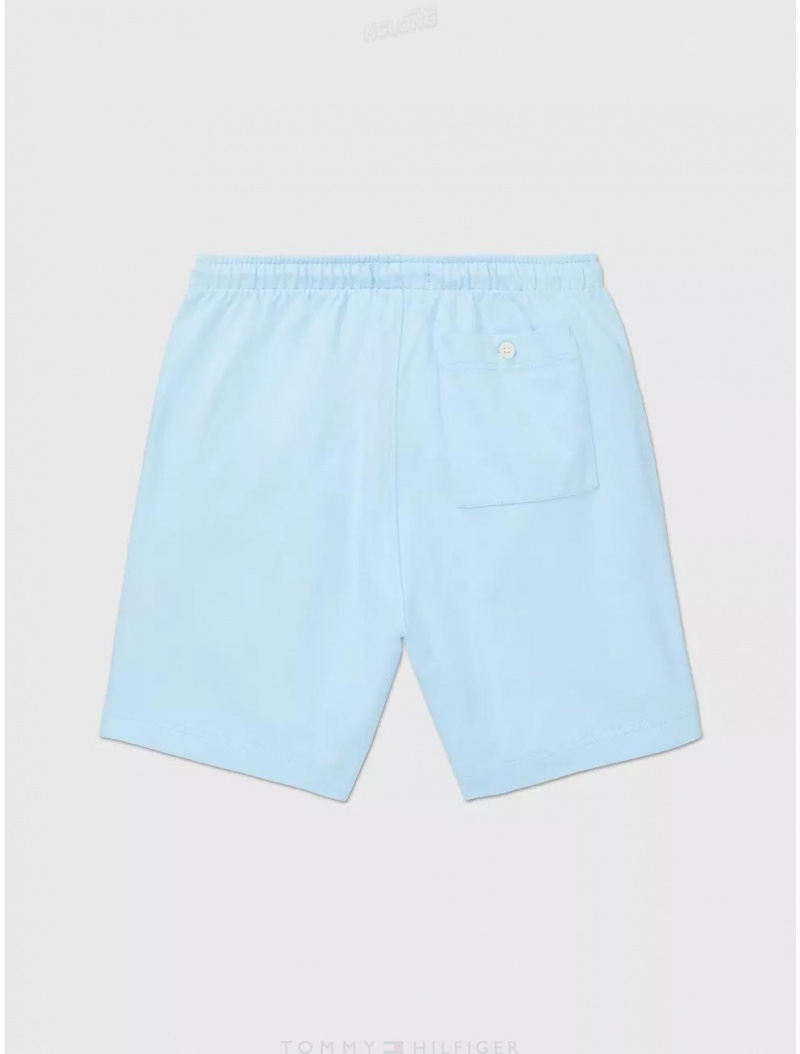 Tommy Hilfiger Monogram Jersey Short Bottoms Foggy Blue | 9251-EMJLQ