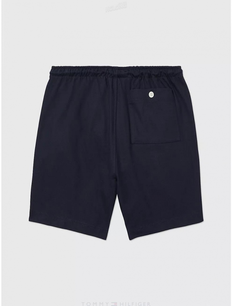 Tommy Hilfiger Monogram Jersey Short Bottoms Sky Captain | 1593-HGQUI