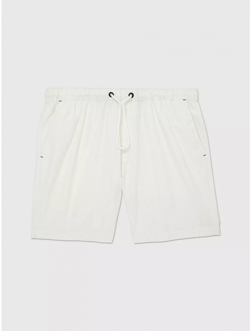 Tommy Hilfiger Pull-On Crew Short Bottoms White Suede | 1745-MGNKS