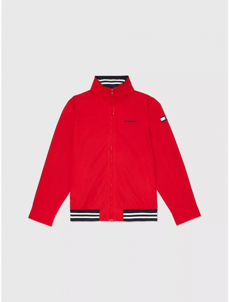 Tommy Hilfiger Regatta Jacket Jackets + Coats Primary Red | 3692-GHTQB