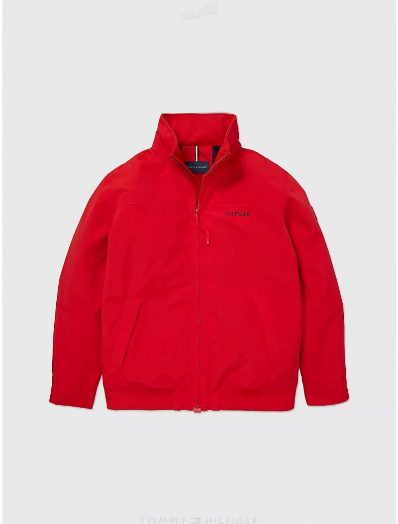 Tommy Hilfiger Regatta Windbreaker Jackets + Coats Primary Red | 1243-ZOIKW