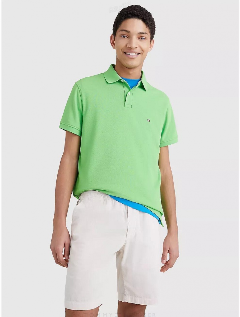 Tommy Hilfiger Regular Fit 1985 Polo Polos Spring Lime | 8379-VJSRM