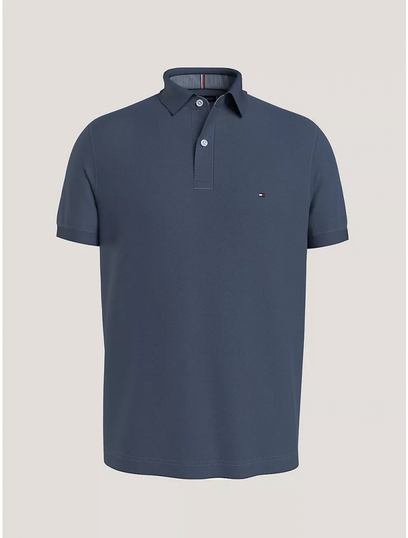 Tommy Hilfiger Regular Fit 1985 Polo Polos Faded Indigo | 6523-IXOVS