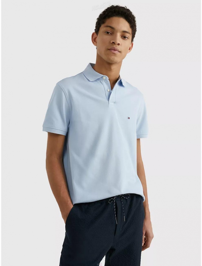 Tommy Hilfiger Regular Fit 1985 Polo Tops Breezy Blue | 3542-LPKBC