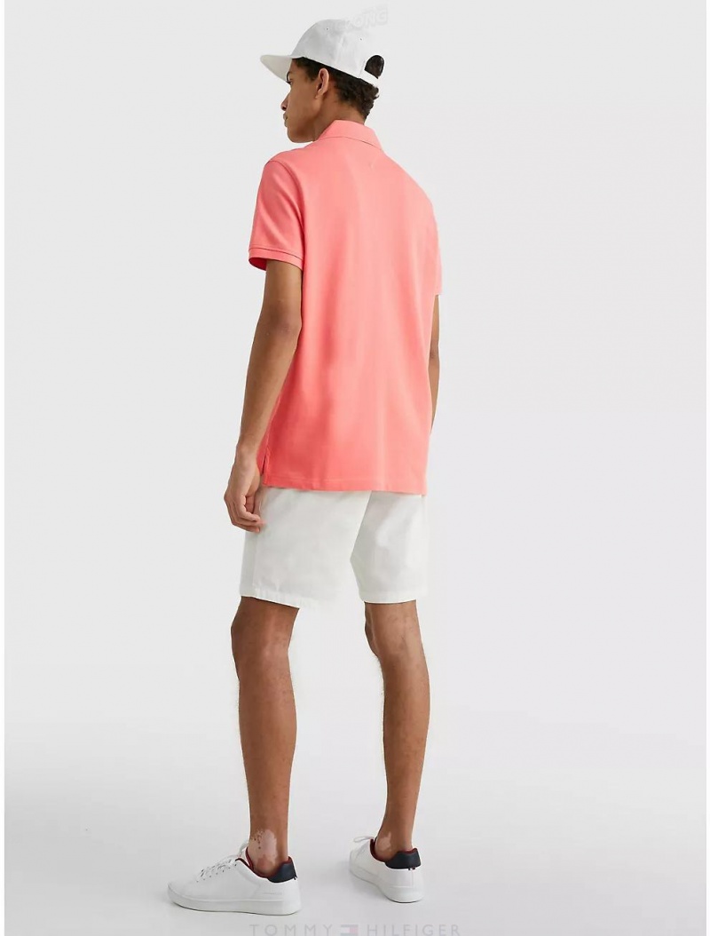 Tommy Hilfiger Regular Fit 1985 Polo Tops Peach Dusk | 8601-TUHRM