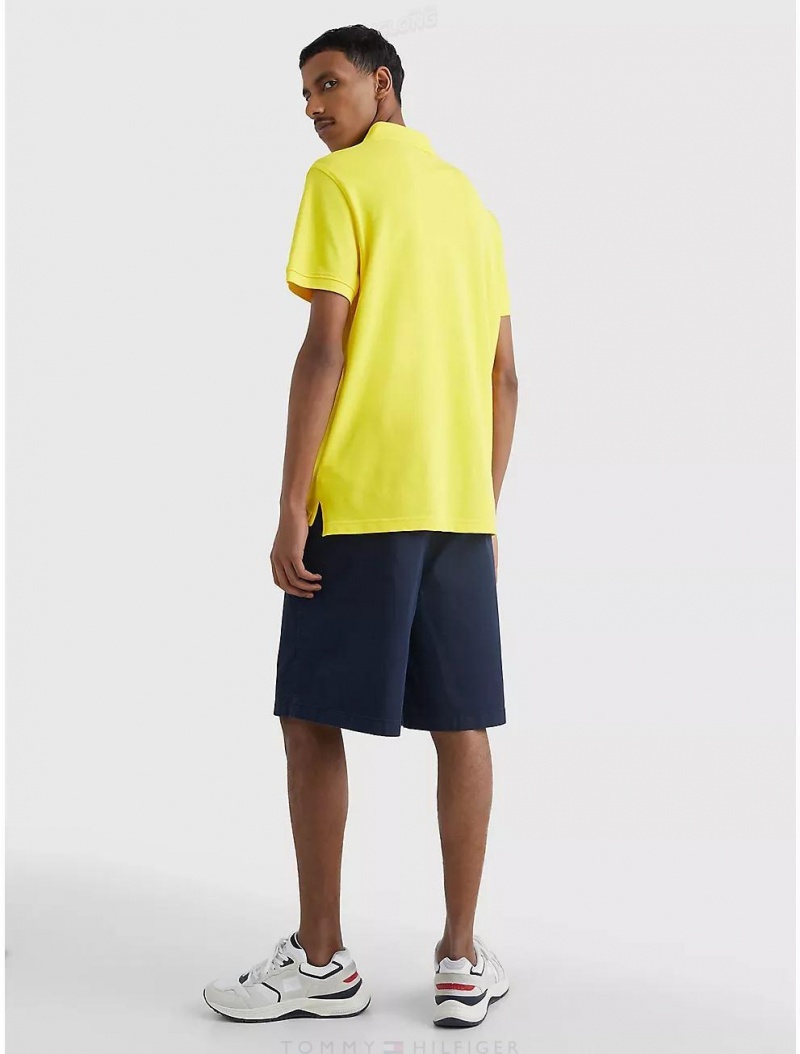 Tommy Hilfiger Regular Fit 1985 Polo Tops Vivid Yellow | 7289-NOVZD