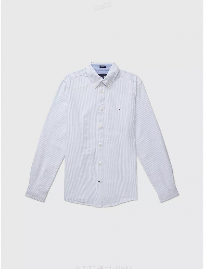 Tommy Hilfiger Regular Fit Oxford Shirt Tops Collection Blue | 8942-JWNSM