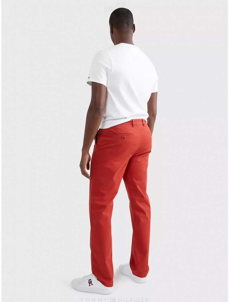 Tommy Hilfiger Regular Fit THFlex Tommy Chino Pants Cinnabar Red | 8530-HYFLT