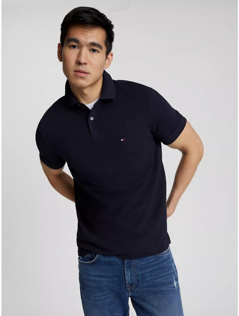 Tommy Hilfiger Regular Fit Tommy Polo Polos Navy | 1263-RIKAL