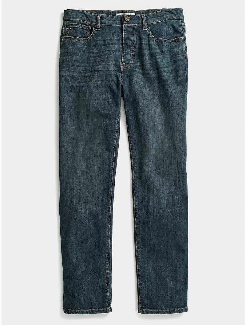 Tommy Hilfiger Relaxed Fit Jean Bottoms Dark Wash | 0742-ZOYDK