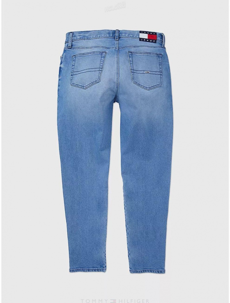 Tommy Hilfiger Relaxed Tapered Fit Jean Bottoms Medium Wash | 9740-GBIYU