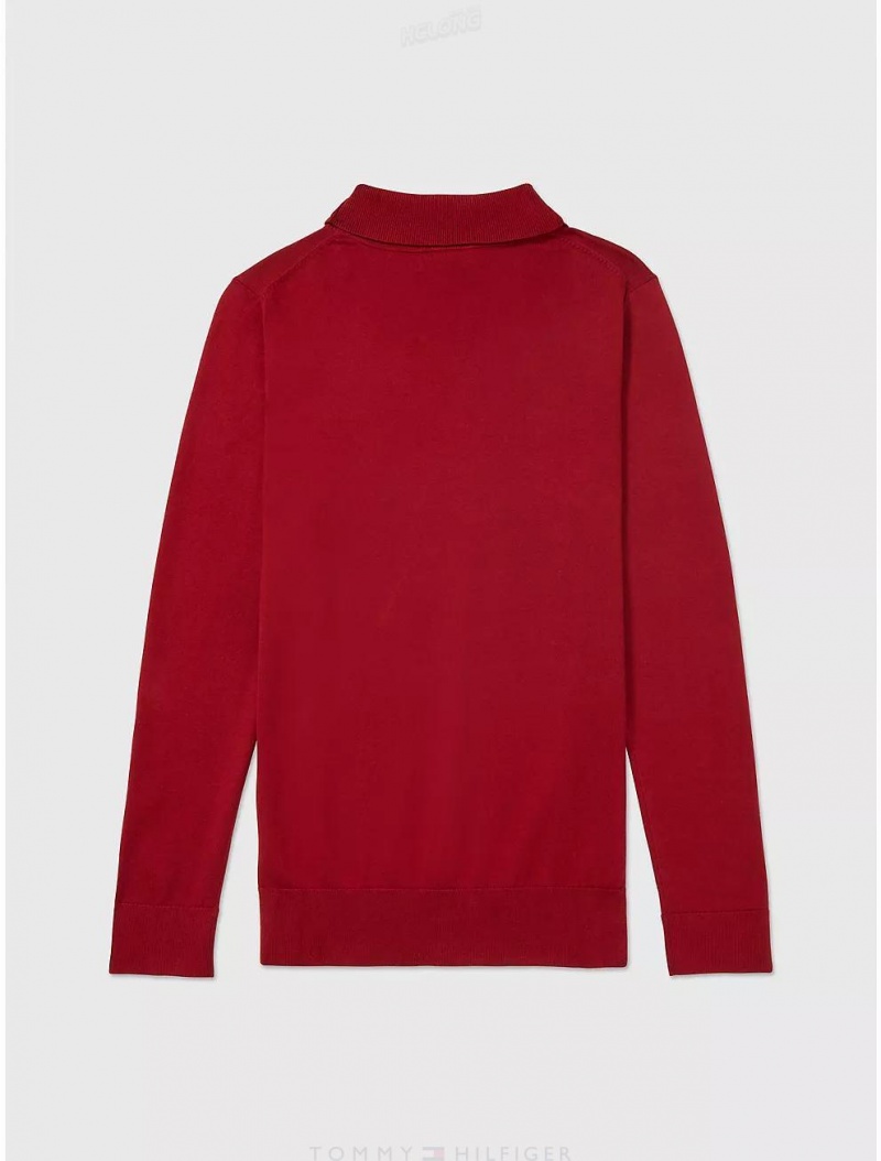 Tommy Hilfiger Rollneck Sweater Tops Regatta Red | 0258-CBQRV