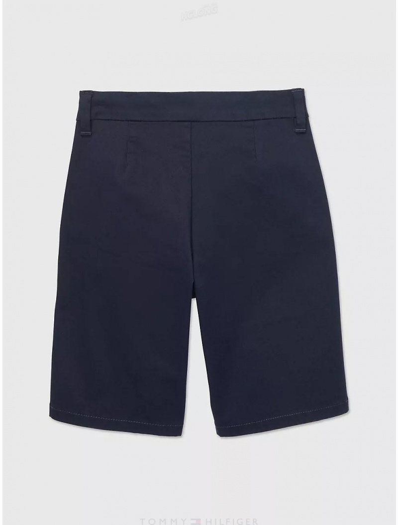 Tommy Hilfiger Seated Fit Chino Short Bottoms Desert Sky | 2561-DSCRY