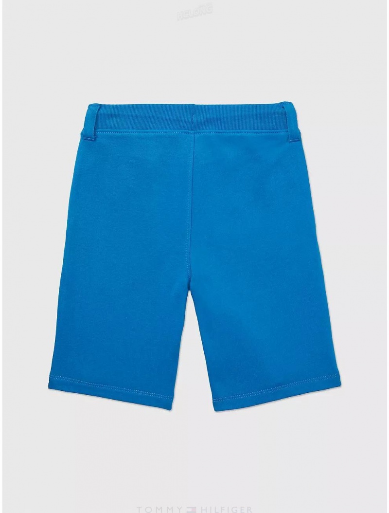 Tommy Hilfiger Seated Fit Logo Short Bottoms Blue Craze | 4583-VAPDK