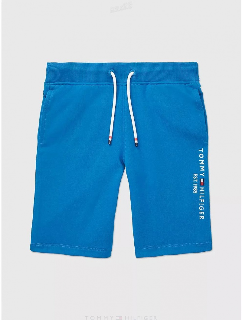 Tommy Hilfiger Seated Fit Logo Short Bottoms Blue Craze | 4583-VAPDK